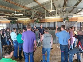 Tamworth high school students put their hands up for shearer training, Leo Fittler and Matt Cumming were two of four industry veterans who delivered at the Wool Works Shearing School.