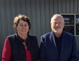 Local Connector for Narrabri, Kate Rice with RDA-NI Chair, Russell Stewart