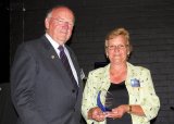 Inverell Shire Council Mayor, Cr. Barry Johnston presented the Tourism / Leisure and Related Services Encouragement Award to Rose Higgins from Bundarra’a Commercial Hotel.