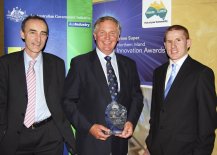 Guest Speaker, Patrick Mooney from Commercialisation Australia; Prime Super Innovator of the Year Winner, Ross Hubbard of “Sustained Ag Global” (Narrabri), and AusIndustry’s Regional Manager for Northern and Central NSW, Tim Cotter.