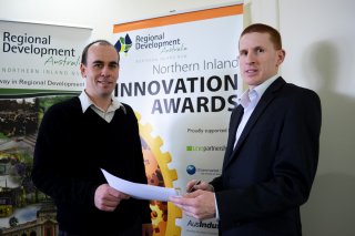 RDA Northern Inland Executive Officer, Nathan Axelsson and Regional Manager for AusIndustry, Tim Cotter and calling on businesses to enter the 2013 Innovation Awards.