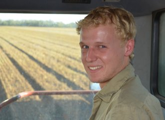 AGCAP success story Geoffrey Johnson, who is now a full-time employee of Merced Farming near Wee Waa.