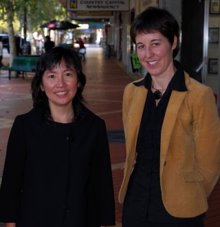 DIAC Regional Outreach Officer (NSW), Philomena Leong and RDANI Project Officer, Kim-Trieste Hastings.