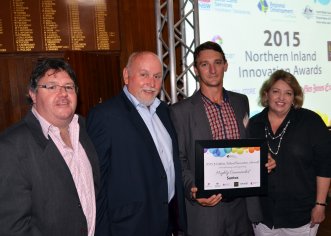 The Department of Industry, Innovation and Science "Manufacturing and Engineering" Highly Commended Award recipient was Santos, represented by Bill Wood, Ron Anderson, Todd Dunn and Annie Moody.