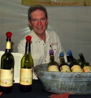  	Mark Kirkby from Topper’s Mountain Wines near Tingha.