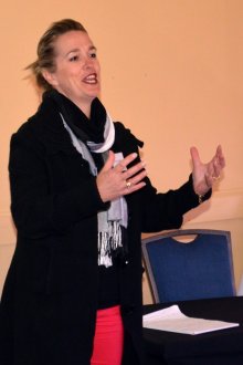 One of the guest speakers, Samantha Muller of Muller Enterprise, Ballina, passionately motivated local land councils.