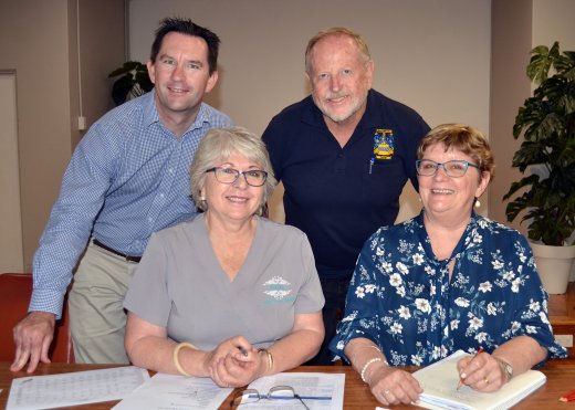 RDANI Snr. Skilled Migration & Project Officer Gary Fry, Narrabri and District Chamber of Commerce Vice-President Cheryl Pawley, Chamber President and RDANI Chair Russell Stewart and Chamber Secretary Sheryl Ridley.